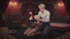 Bondage Stories #150B: Bound Confession in the Velvet Chamber (Animated)