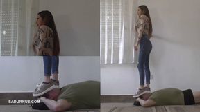 Under Mistress Tatjana's sneakers Pictures in pictures wmv