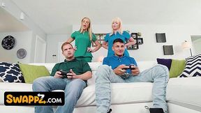 Busty Cougars Swap Patients For Steamy Medical Group Exam