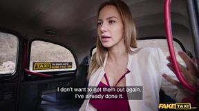 Sex Taxi Blonde Beauty Nathaly Cherie gets cum all over her fucking huge tits