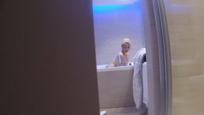 Spying and Fucking the neighbor in my jacuzzi