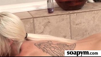 Soapy Massage End With a Big Cumshot 24