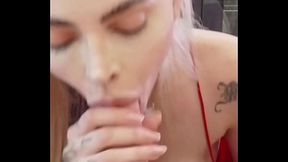Busty Latina teen deep throats and rides cock in POV casting