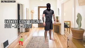 Unaware giant burglar Foot - Ass - bulge