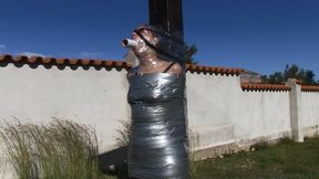 The Spain Files - Triple Layer Full Mummification for Rachel Adams in the spanish Sun - Full Clip SD wmv