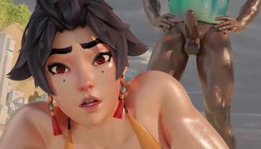 Anran - Both Holes Plowed on the Beach [Black]