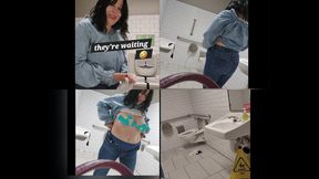 AFTER HOURS WILD PARTY IN THE PUBLIC RESTROOM