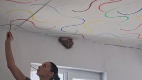 Painting and smoking natural by Anna Sparkle