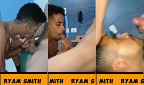 Drained Neighbor's Straight BF Gushing Cum Choked Dry No GF Clueless