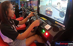 Thai milf gf cutie masturbates and jerks