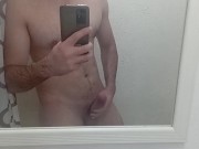 Hoy guy masturbating over the mirror amateur boys