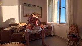 All Natural Girl in Hot Satin Set Has Sunny Summer Window Sex - Projectfundiary