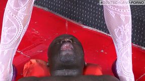 Cougar LanaVegas takes Kookie Ryan&#039;s cock and loves pissing!