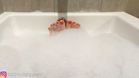 Bubble Bath Foot Tease