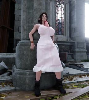 Aerith Growing 1 (futa Shemale)