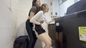 My Lesbian Stepsister Helps Me Wash My Dirty Clothes
