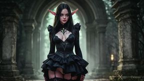 i fucked an elven goth girl in the cemetery!! her tiny breasts and sexy bum jiggled so cute whilst she moaned!! [ai]