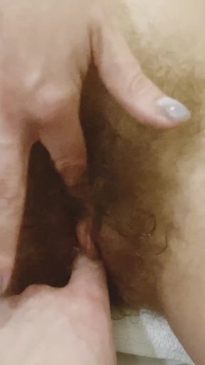 Hot MILF Is Showing Her Mature Hairy Ass and Pussy