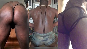 Muscle Butt Accentuating Squats & Posing Part 2