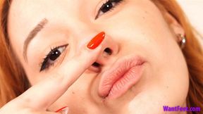 Abigail Nose Fetish - Silly Faces - HD MP4