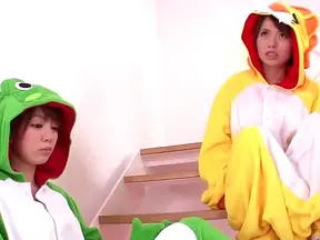 Japanese Duo Shares Cock Passionately in Hot FFM Scene Together