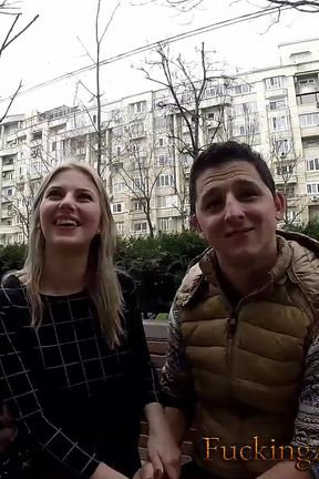 Picking up a sexy couple from the street