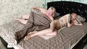 Stepmom MILF gives morning boner a deepthroat BJ