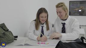 The Evil Stepmoms Are Back And Now They Are The Kinkiest Teachers Young Maya And Her Friend Aurora S - MatureNl
