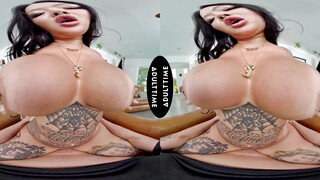 UP CLOSE VR - POV All Natural Tattooed MILF Connie Perignon Is Hungry For Your Big Cock! CUM ON TITS