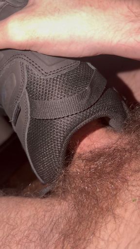 Fucking my boot until I cum