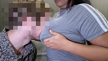 Asian MILF rides big cock in cowgirl and shows off saggy, milky tits