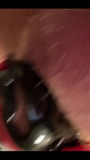 Pissing with a Cock Cage on
