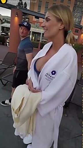 Big Tit Milf Gets Picked Up and Covered in Cum