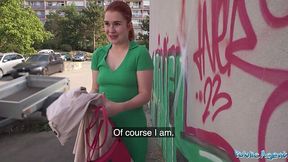 Public Agent Kaira Slips Off Condom for Raw Action In Her Pussy