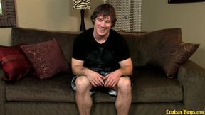 Couch Humping Big Dumb Cock Stroker Beats off Dick for Asmr Interviewer!