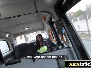 See This Black Female-dominant Deepthroat Large Italian Weenie in the Back of a Cab
