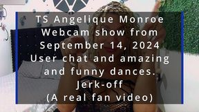 ts angelique monroe - webcam show from september 14, 2024