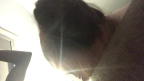 Homegirl sucks BBC in amateur fuck session