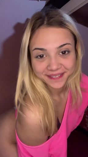 Tiny teen tit tease for only fans