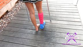 Accident at the housework - short cast leg at home (SCL) part 2