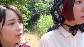 Two Punk Roughies Ambush Otoha Ruka in Wild Outdoor Fuck Fest