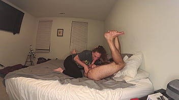 I love to sucking on his sexy hard cock