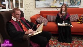 Forbidden Fuck: Hermione serviced Harry's cock&#x1F32D; between threesomes, shared secrets with Nicole