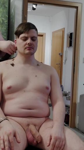 Naked hairstyle cut with happy ending   Clip 2