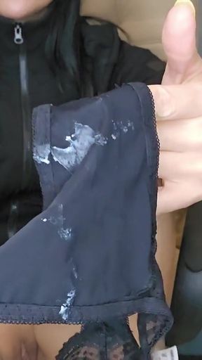 Fisting, pulled panties out of pussy to insert hand.   Clip 1