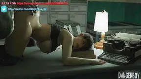 Mr. X Takes Control: Claire Redfield Bent Over Begging in Steamy Encounter