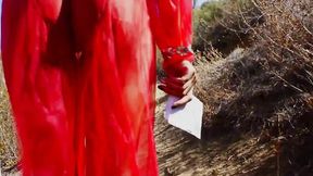 Hot outdoor fuck for a slut eager to suck