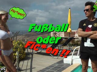 Football or screwing ?! Excited screwed in front of the public viewing!