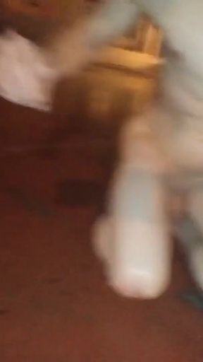Playing Naked with Piss in Public