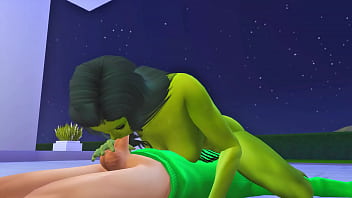 Mulher Hulk fodendo com f&atilde_ stalker// The sims 4